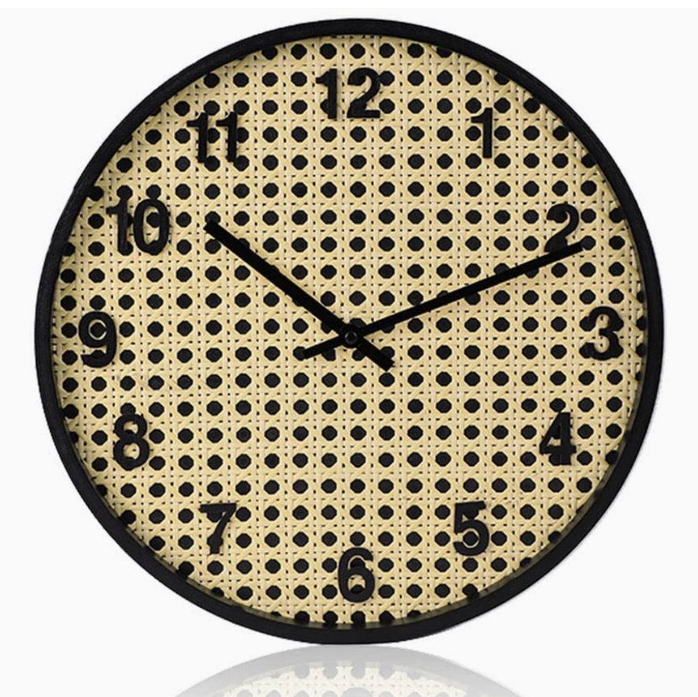 Elegant Black and Cream Wall Clock